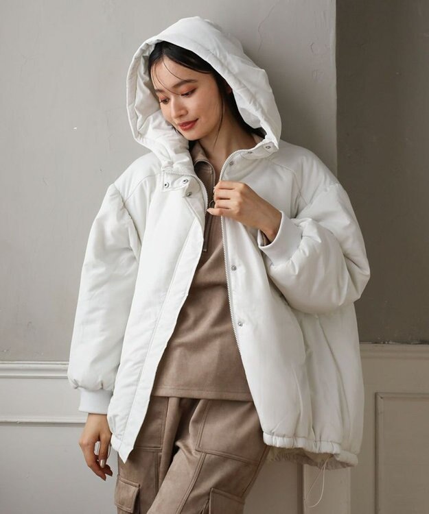 Green Parks ・ｓｗｉｎｇ　ｂｙ　モンスターパーカーコート Off White