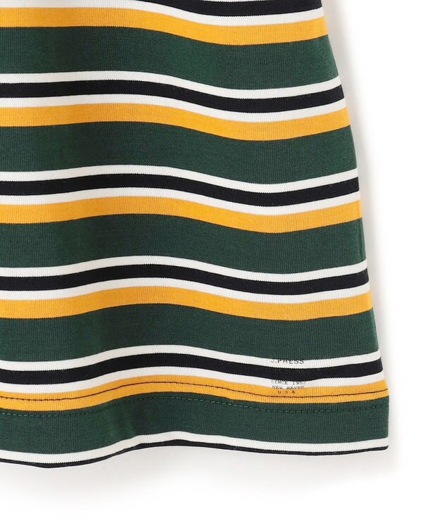 J.PRESS YORK STREET 【UNISEX】ベーシックボーダー Tシャツ ダークグリーン系2