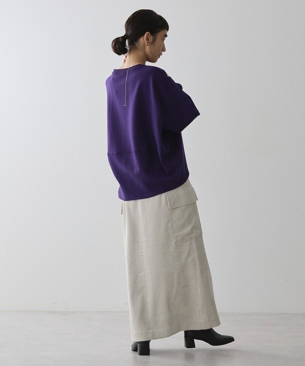 AMERICAN HOLIC 袖タックコクーンポンチプルオーバー Purple