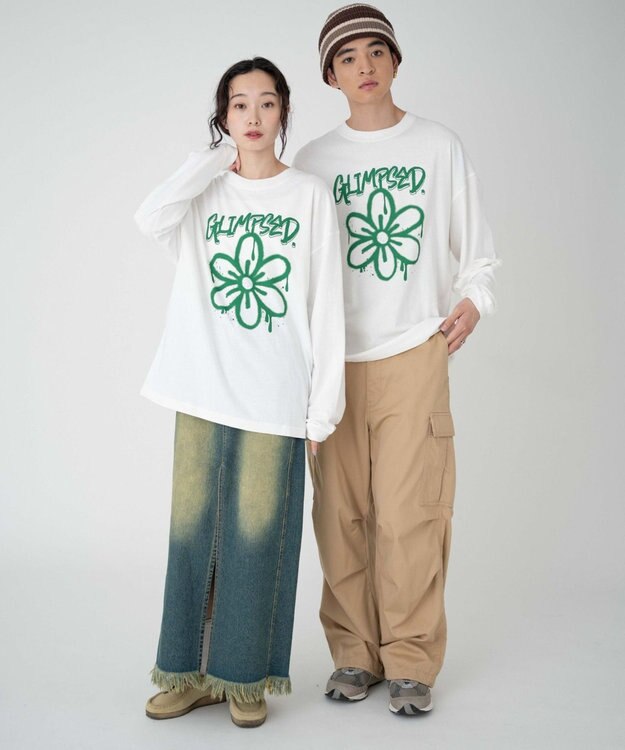 WEGO 【ユニセックス着用ITEM/MLサイズ展開】アソートグラフィックT（LS） 柄5