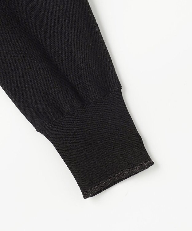 ANY SIS エアリー ニットフーディー ブラック