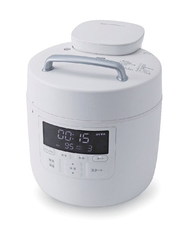 YAMATO テーブル＆キッチン 【siroca】電気圧力鍋 おうちシェフPRO  ホワイト  SP-2DM251(W) ホワイト