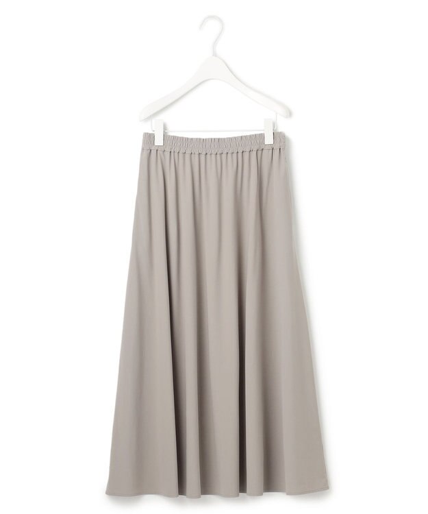 ICB 【接触冷感・UVカット・速乾・洗える】マットスキューバ フレアスカート ライトオリーブ系