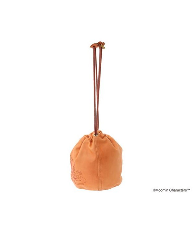 genten サステナブル巾着 手持ちタイプ「リトルミイ」 オレンジ