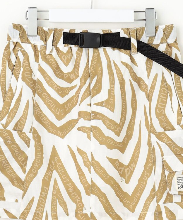 PW CIRCULUS 【高通気 / 軽撥水 / 軽量のDotAir 使用】【WOMEN】ゼブラ柄スカート ゴルフウェア レディース ベージュ系5