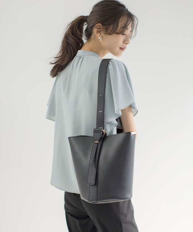 組曲 バケツ トートバッグ ブラック系