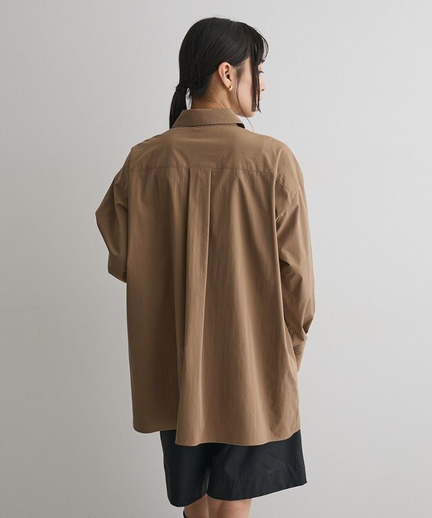 CRAFT STANDARD BOUTIQUE ビスチェレイヤード風シャツ Brown