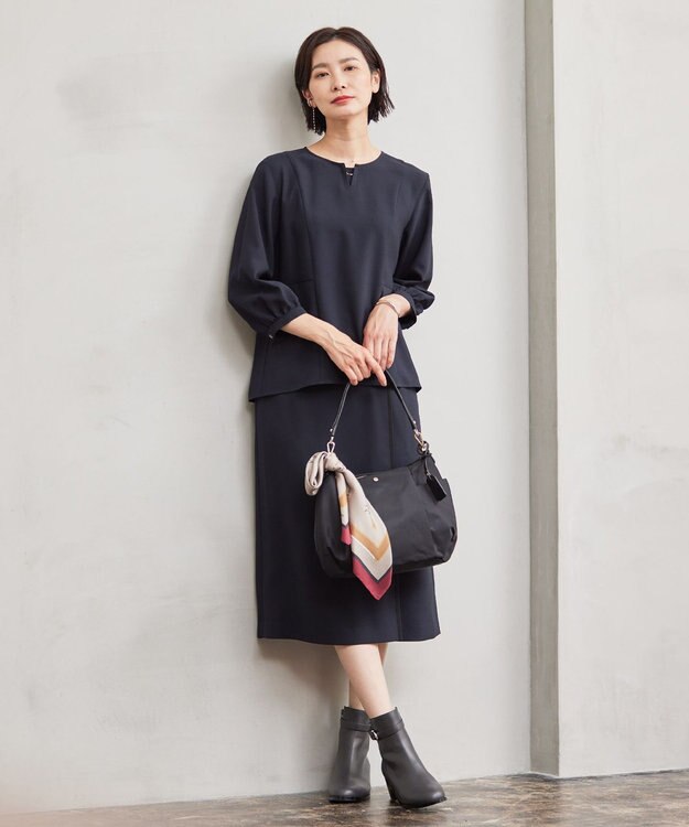 J.PRESS LADIES 【WEB限定】3way チャーム付き パール イヤカフ リング アイボリー系