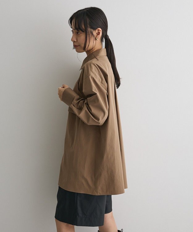CRAFT STANDARD BOUTIQUE ビスチェレイヤード風シャツ Brown