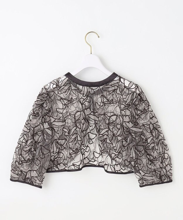 ANY SIS 【LilyCalin】ラインフラワーボレロ × ドレス ライトモカ