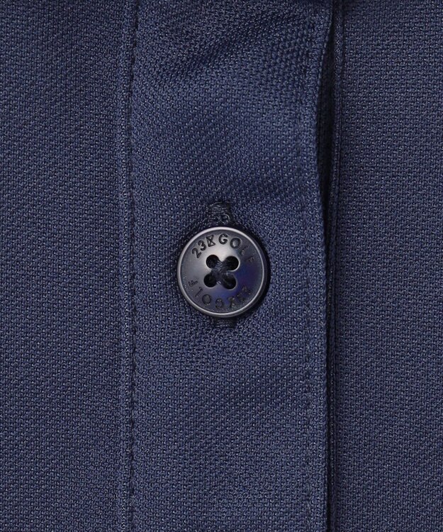 23区GOLF 【WOMEN】【接触冷感・UVケア・吸水速乾】ノースリーブ ポロシャツ ネイビー系