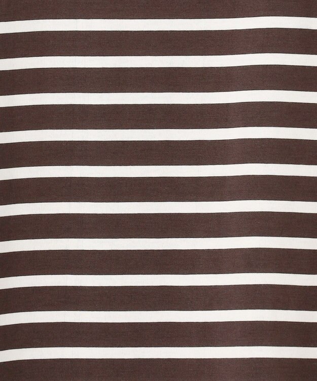 J.PRESS YORK STREET 【UNISEX】ベーシックボーダー Tシャツ ダークブラウン系1