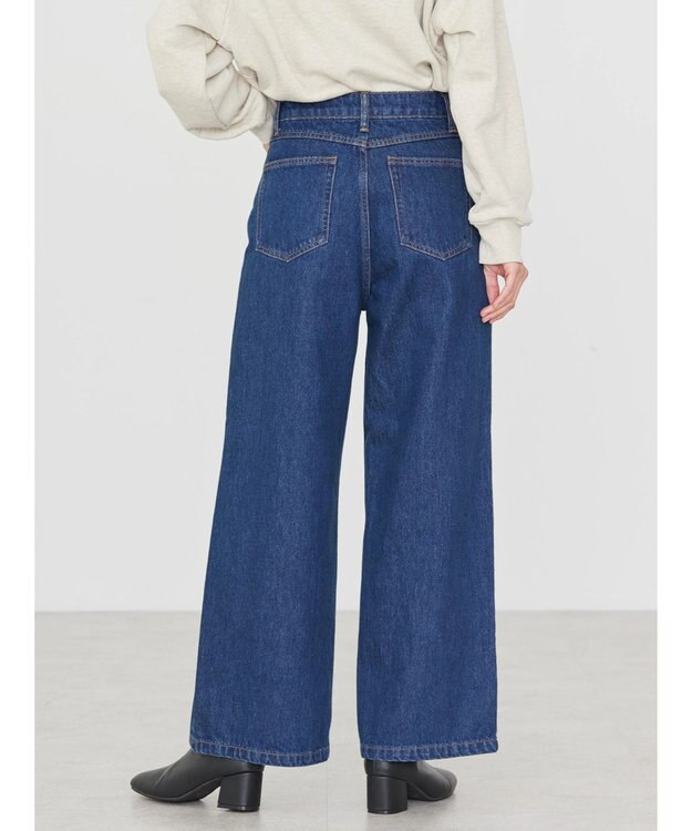 AMERICAN HOLIC フロントタックワイドデニム One Wash