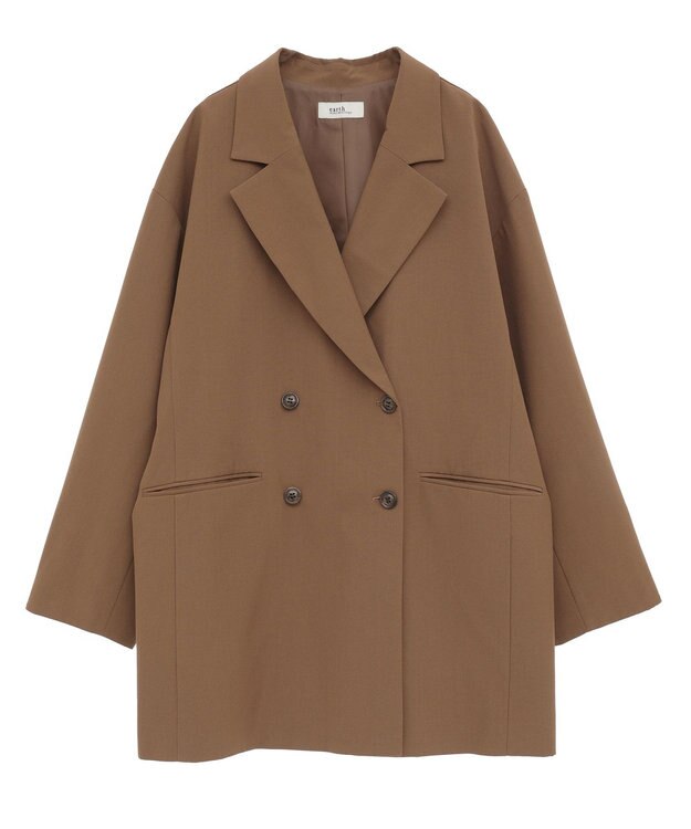 earth music&ecology 【セットアップ可】BIGジャケット Light Brown