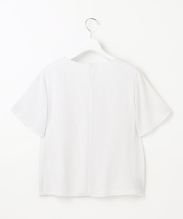 J.PRESS LADIES L シアーストライプ カットソー ライトグレー系1