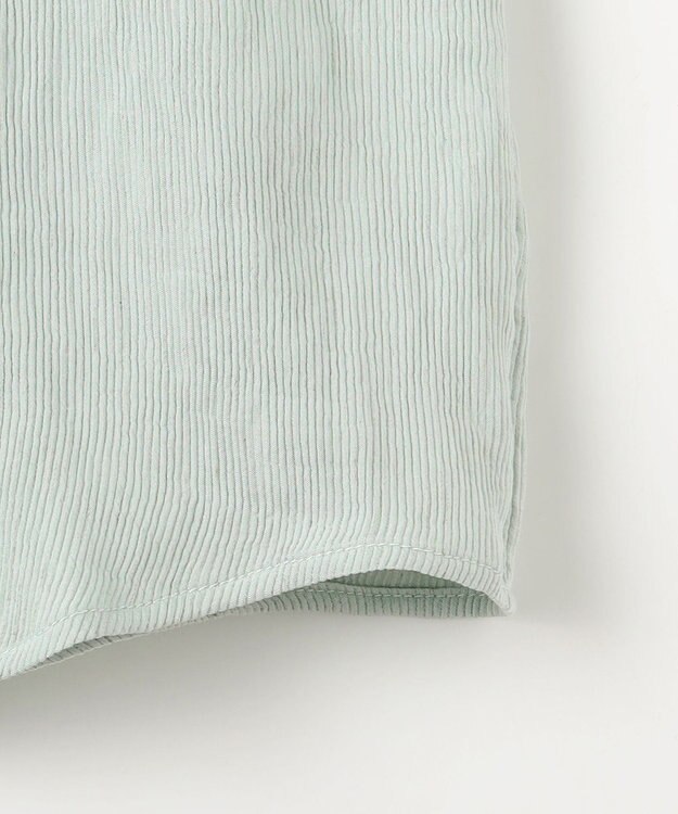 Feroux ナチュラルタッチ 楊柳 シャツ グリーン系