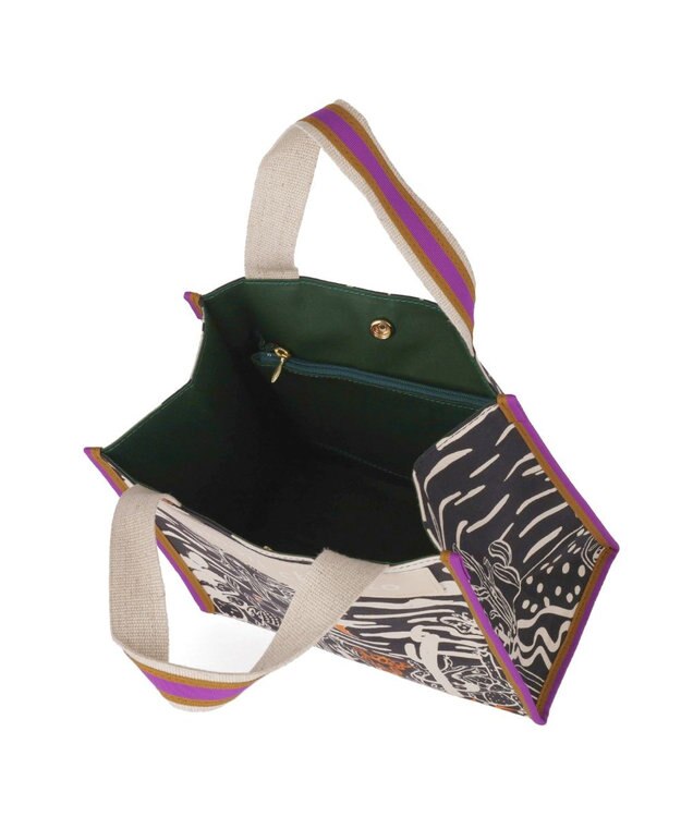 tsumori chisato CARRY サボテンと太陽 トートバッグ　Sサイズ ブラック