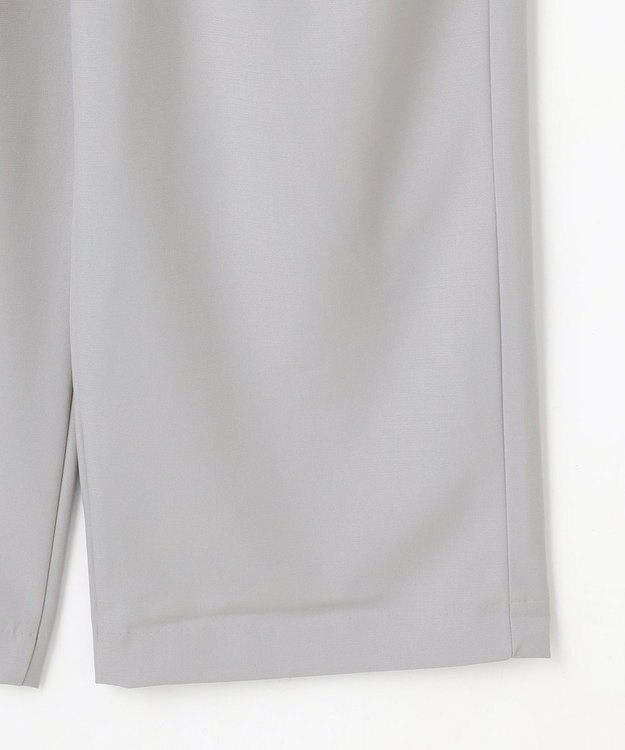 ANY イージーケアライトストレッチワイドパンツ ライトグレー