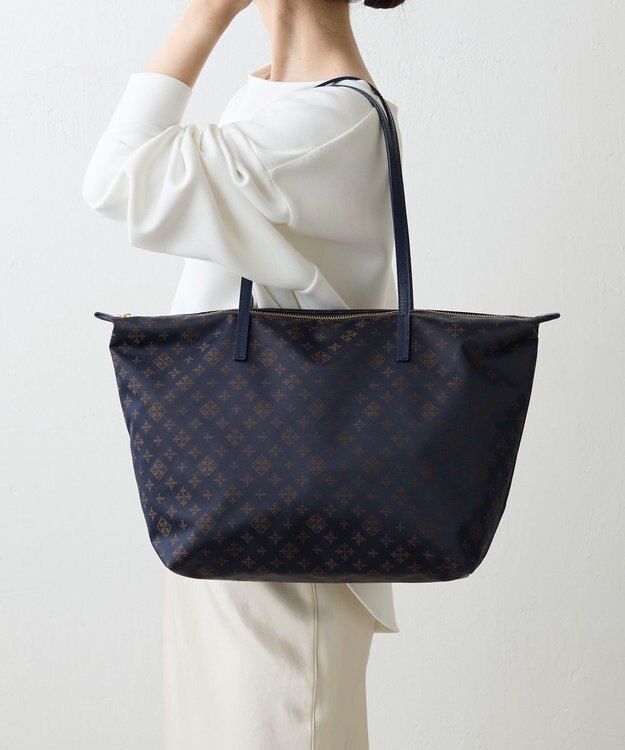 russet ＜380g/軽量＞ファスナー付きナイロントートバッグ(CE-1568) Purple/BR