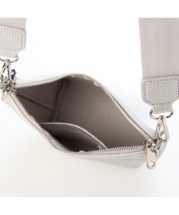 UNBILLION カシュカシュ cachecache / 舟型シュリンクショルダー シルバー