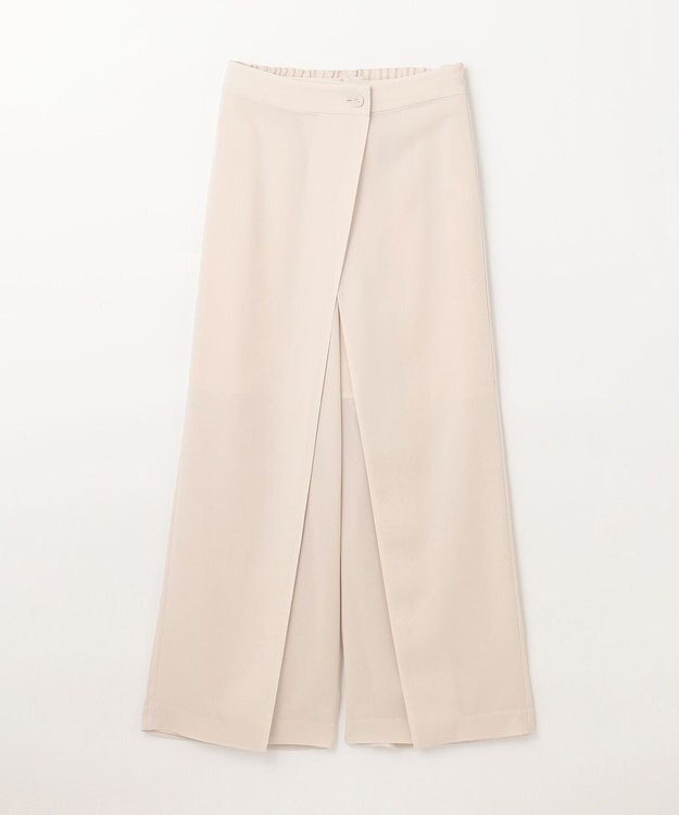 GRACE CONTINENTAL ラップレイヤードパンツ ベージュ