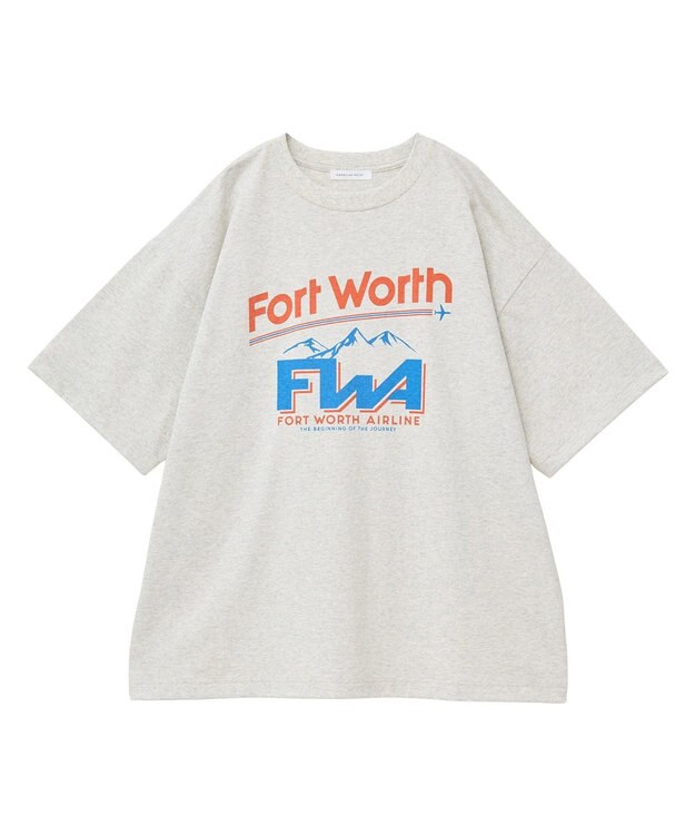 AMERICAN HOLIC AIRLINE Tシャツ Oatmeal