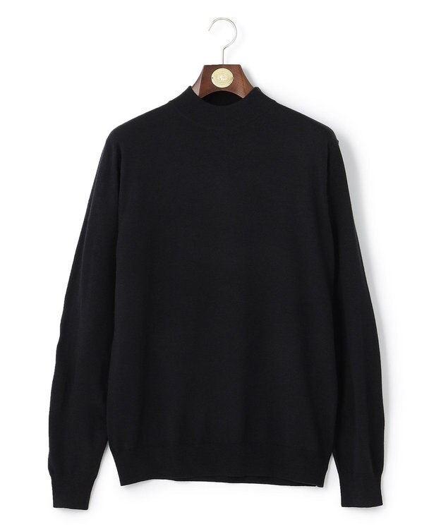J.PRESS MEN モックネック ニット ブラック系