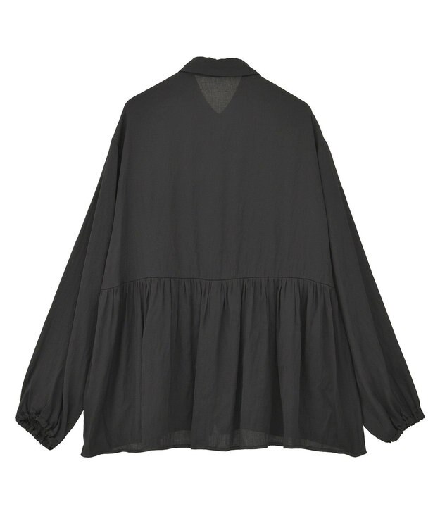 AMERICAN HOLIC サテンティアードブラウス Black