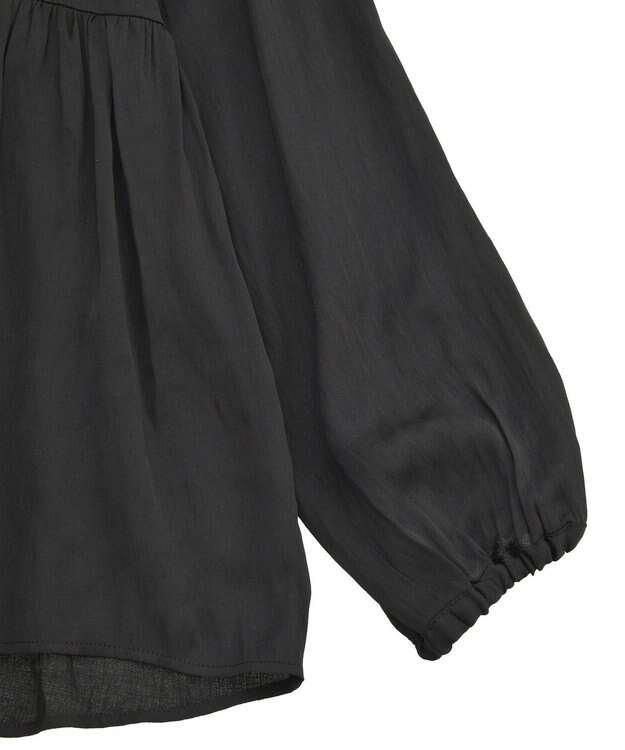 AMERICAN HOLIC サテンティアードブラウス Black