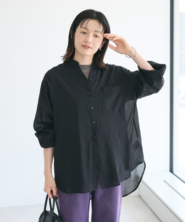 CRAFT STANDARD BOUTIQUE ヴィンテージボイルスキッパー長袖シャツ Black