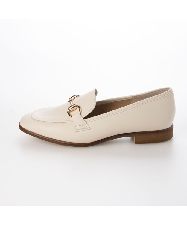 MODE ET JACOMO <carino>レザービットローファー アイボリー