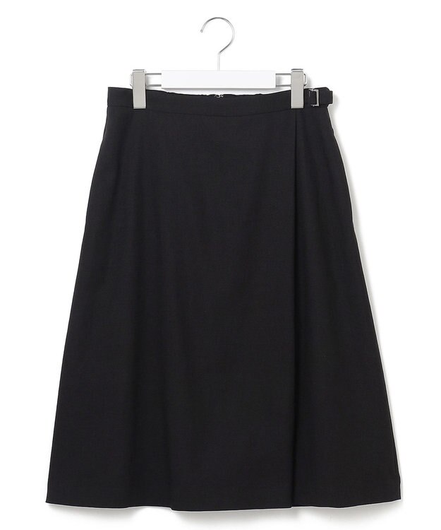 23区 S 【セットアップ対応】アイアスマットストレッチ フレア スカート ブラック系