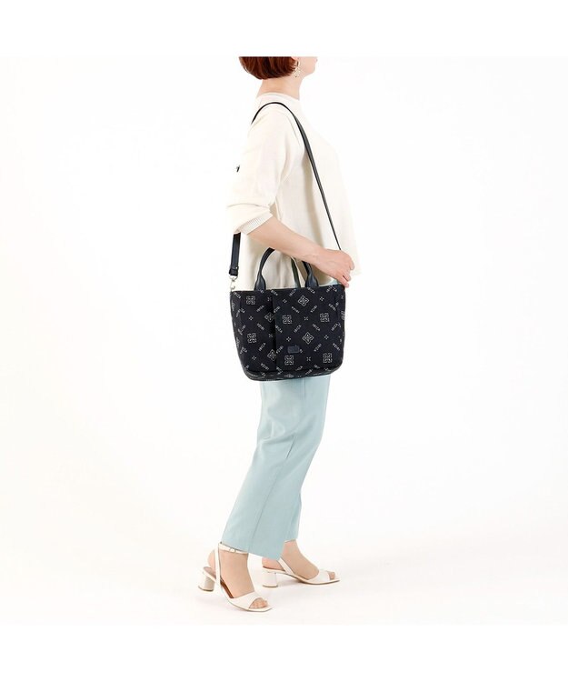 IBIZA アスール　ロゴデニム　2WAYバッグ 紺