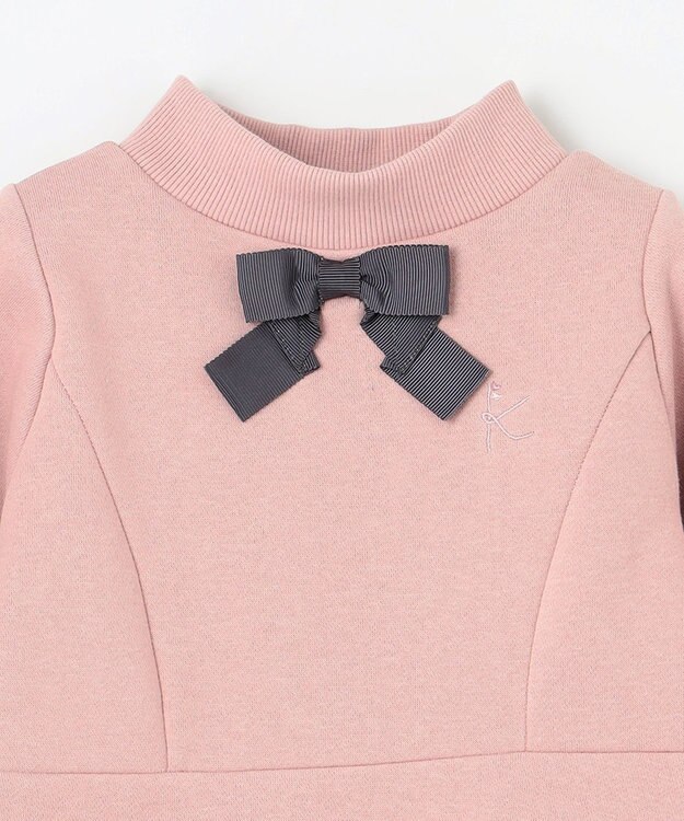 組曲 KIDS 【110-140cm】リボンタイ ワンピース ピンク系