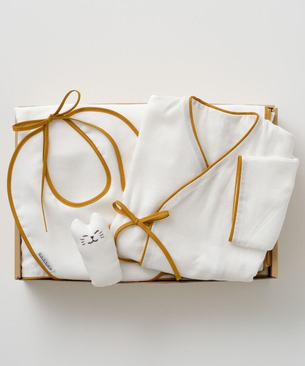 京和晒綿紗 【BABY】新生児ギフトセット マスタードバイアス