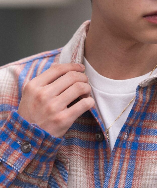 WEGO 【2025年秋冬新作/ユニセックス着用ITEM/SMLサイズ展開】ヘビーネルチェックシャツ（LS） 柄5