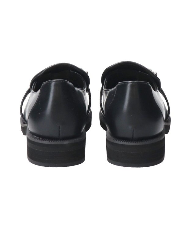 Bridget Birkin 【Bridget Birkin】スクエアビジューローファー ブラック