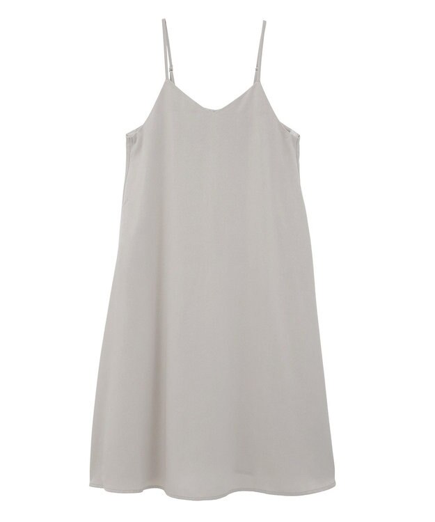 Green Parks 前後２ＷＡＹサテンキャミワンピース Ivory
