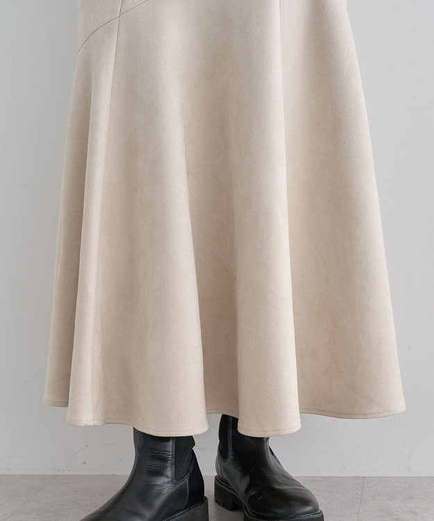 Green Parks ・ＥＬＥＮＣＡＲＥ　ＤＵＥ　スエードポンチフレアスカー Ivory