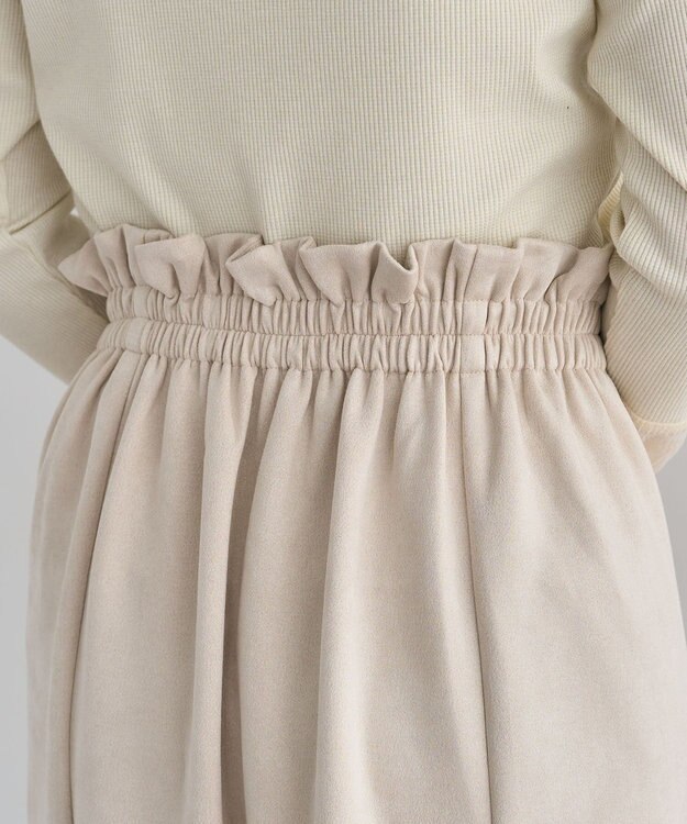 Green Parks ・ＥＬＥＮＣＡＲＥ　ＤＵＥ　スエードポンチフレアスカー Ivory