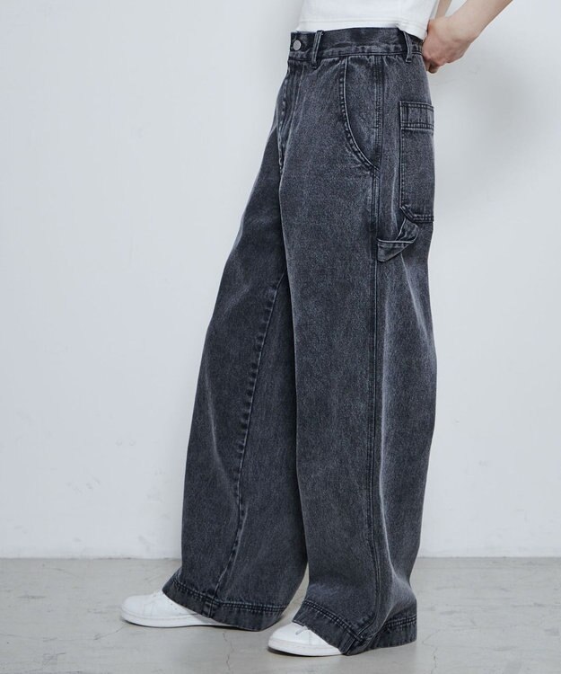 WEGO ルーズペインターパンツ ブラックその他