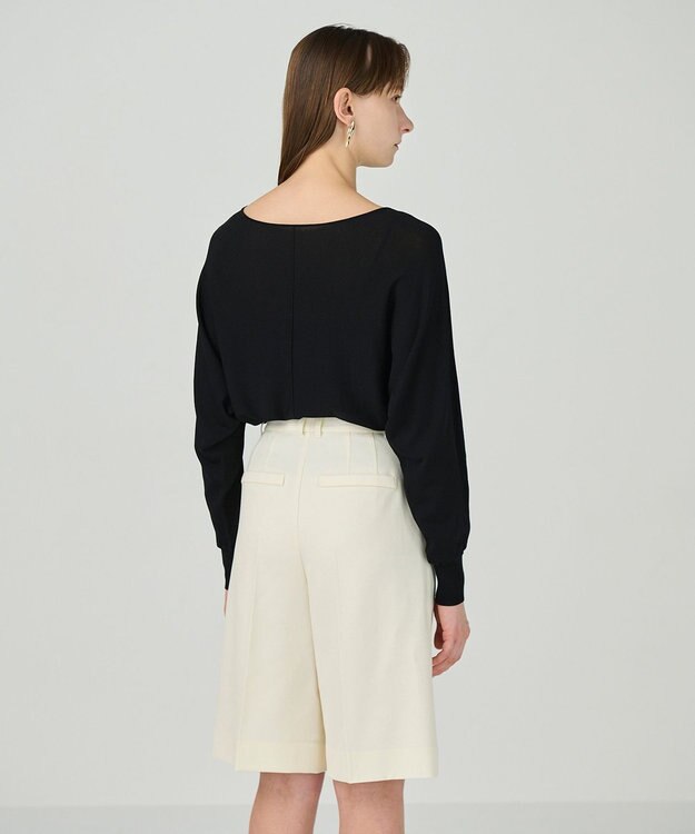 GRACE CONTINENTAL シアードルマントップ ブラック