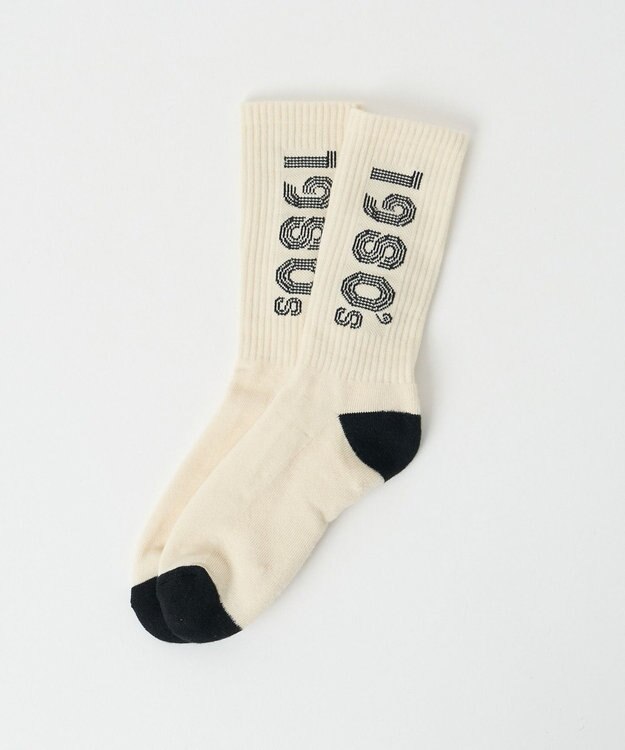 WEGO 配色デザインソックス（R） オフホワイト