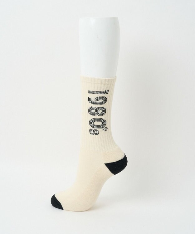 WEGO 配色デザインソックス（R） オフホワイト