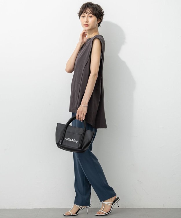 23区 NOMADIS JOY レザー ミニ トートバッグ ブラック系