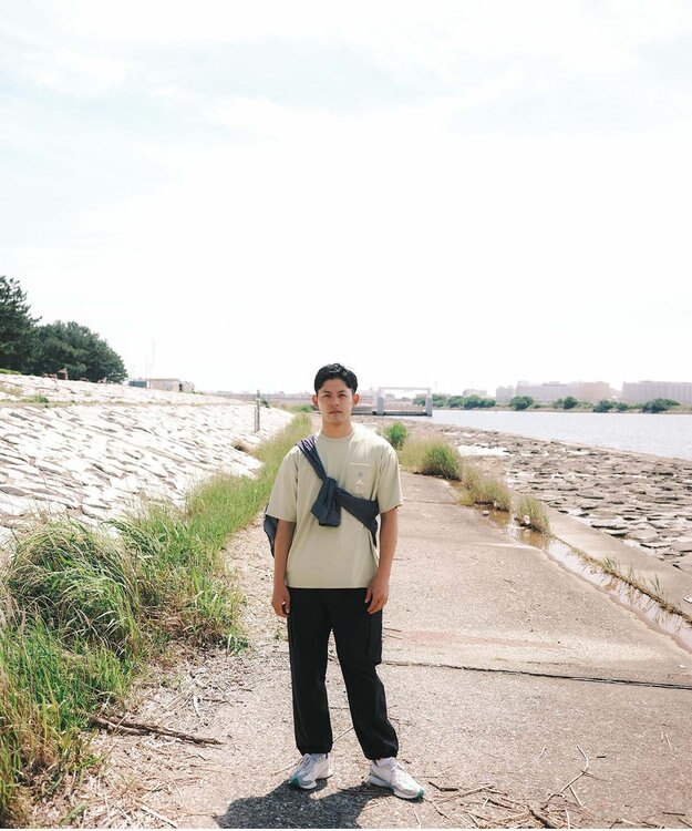 SHARE PARK MENS 【UVカット・吸水速乾・ストレッチ・軽量 】ポケットロゴTシャツ（L・XLサイズ） 黄緑系