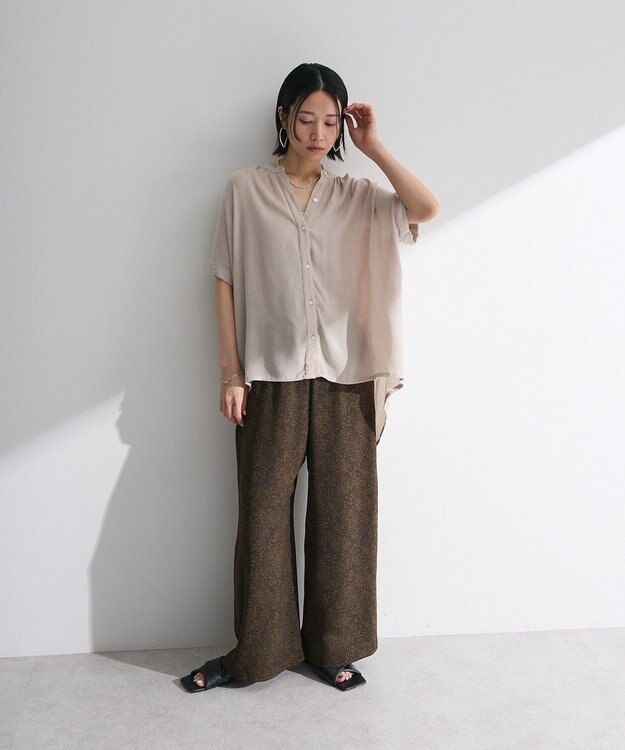 Green Parks 柄イージーパンツⅣ（ワイド） Khaki