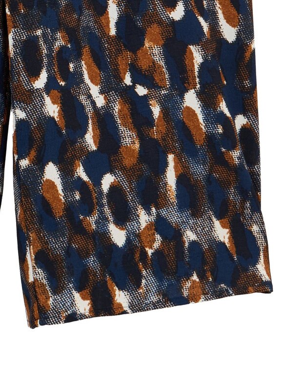 Green Parks 柄イージーパンツⅣ（ワイド） Brown