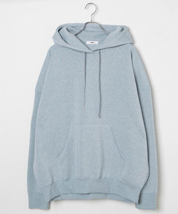 WEGO 【ユニセックス着用ITEM/MLXLサイズ展開/新色追加/裏起毛】スウェットプルパーカー 杢グレー