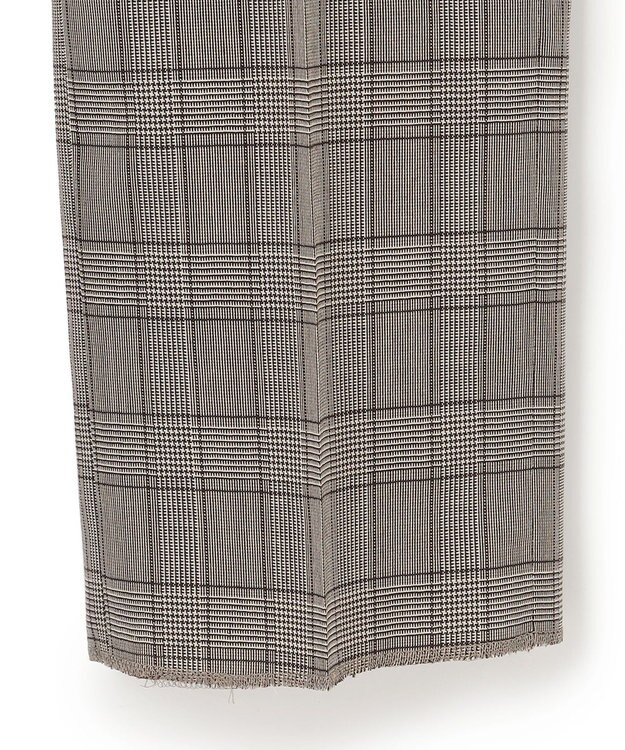 J.PRESS MEN 【J.PRESS BASIC】ペピンメリノコンフォート ストレッチブラウン グレナカートチェック スラックス ブラウン系4